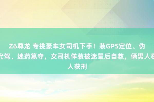 Z6尊龙 专挑豪车女司机下手！装GPS定位、伪装代驾、迷药篡夺，女司机佯装被迷晕后自救，俩男人获刑