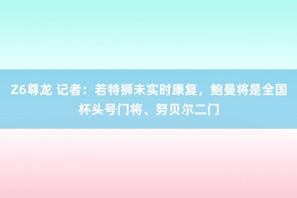 Z6尊龙 记者：若特狮未实时康复，鲍曼将是全国杯头号门将、努贝尔二门