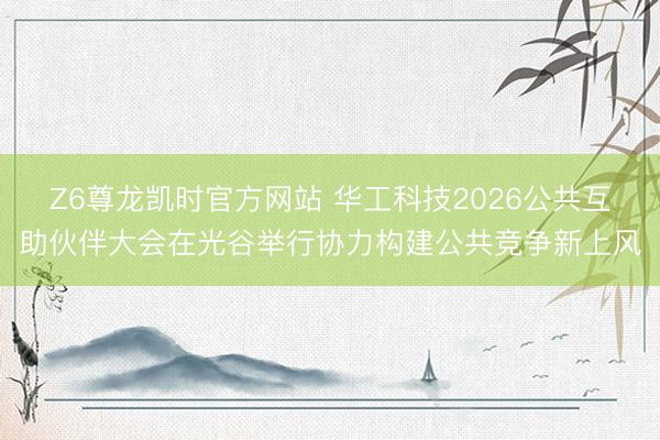 Z6尊龙凯时官方网站 华工科技2026公共互助伙伴大会在光谷举行协力构建公共竞争新上风