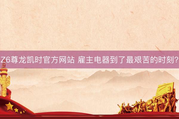 Z6尊龙凯时官方网站 雇主电器到了最艰苦的时刻?