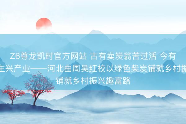 Z6尊龙凯时官方网站 古有卖炭翁苦过活 今有新农东谈主兴产业——河北曲周吴红校以绿色柴炭铺就乡村振兴趣富路